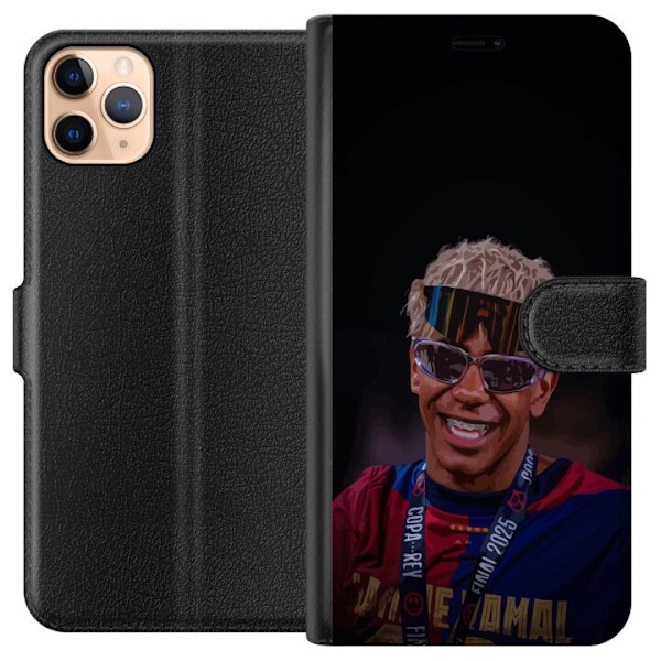 Apple iPhone 11 Pro Max Plånboksfodral Lamine Yamal mobilskal i stilren sportdesign