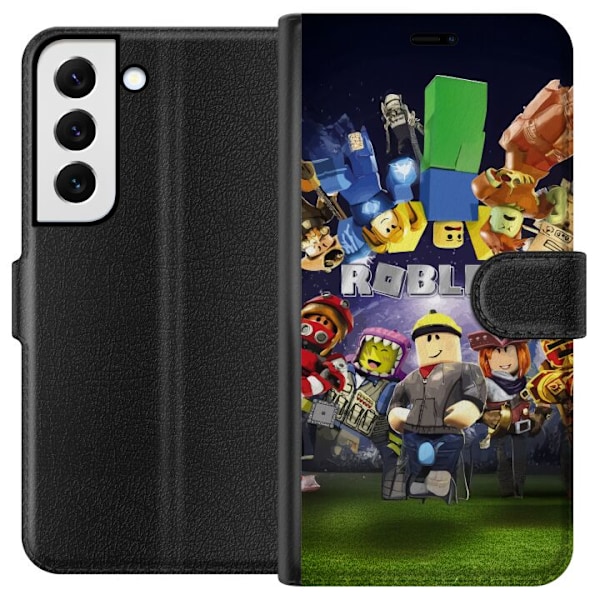 Samsung Galaxy S22+ 5G Lompakkokotelo Roblox Maailma - Pelaamisseikkailu Lapsille ja Nuorille