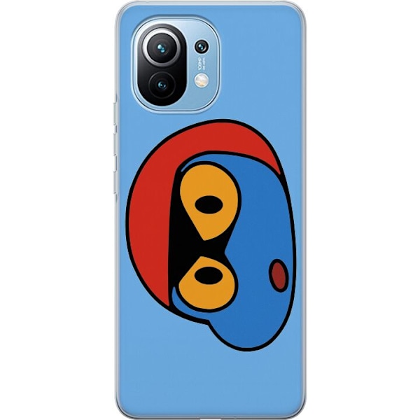 Xiaomi Mi 11 Genomskinligt Skal Bold Bot Head