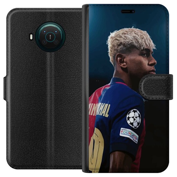 Nokia X10 Lompakkokotelo Lamine Yamal - Barcelonan ihmelapsi f