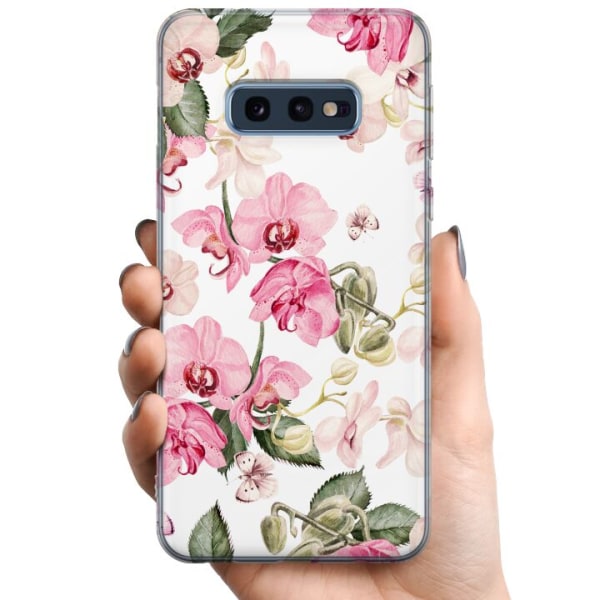 Samsung Galaxy S10e TPU Mobilcover Blomster