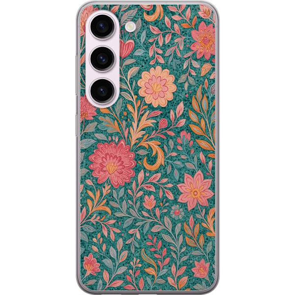 Samsung Galaxy S23 Genomskinligt Skal Floral Dream