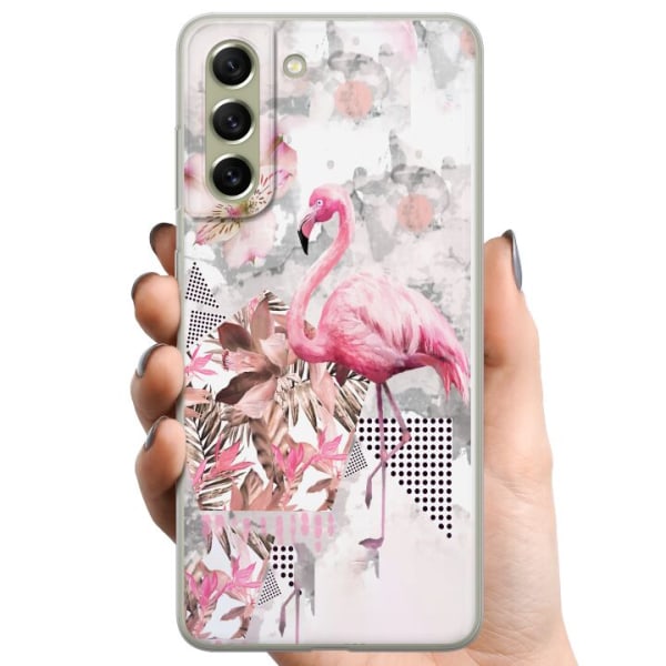 Samsung Galaxy S21 FE 5G TPU Mobilskal Flamingo