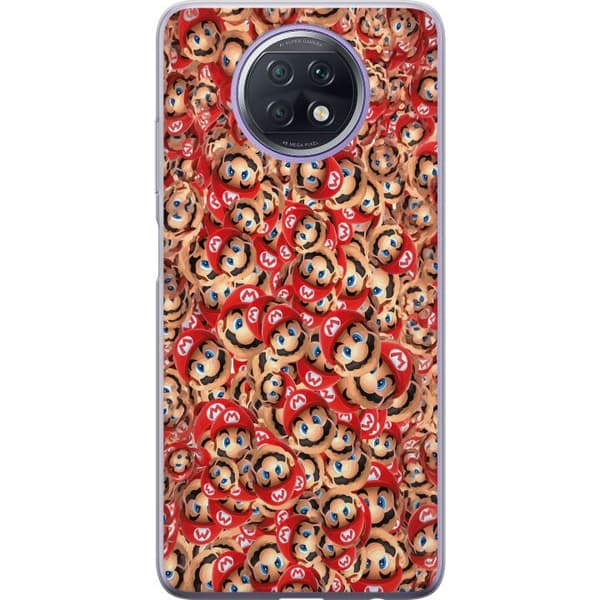 Kompatibelt Mobildeksel til Xiaomi Redmi Note 9T Super Mario mönster rød