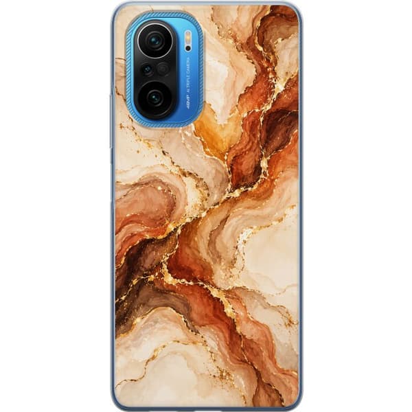 Kompatibelt Mobilskal till Xiaomi Poco F3 Höstagat beige