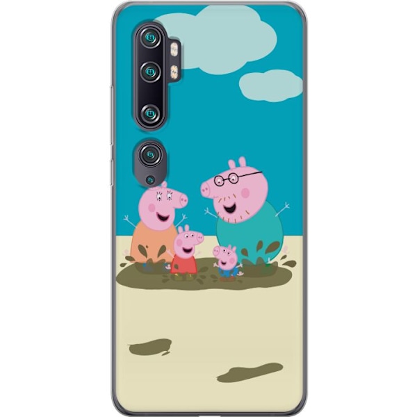 Xiaomi Mi Note 10 Gjennomsiktig deksel Greta Gris Familien Geo