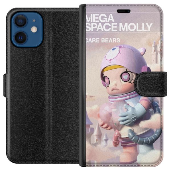 Apple iPhone 12 mini Tegnebogsetui Mega Space Molly Care Bears Series - Share Bear Edition