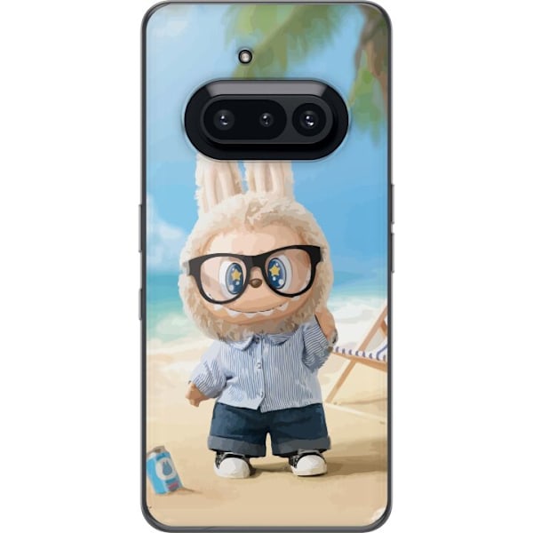 Nothing Phone (3a) Läpinäkyvä kuori Labubu Tummat Unelmat