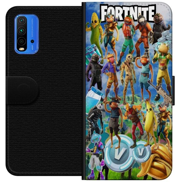 Xiaomi Redmi Note 9 4G Plånboksfodral Fortnite