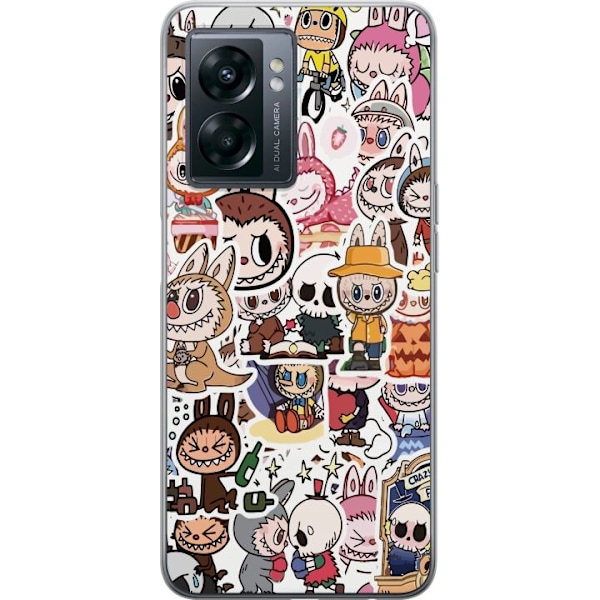 OnePlus Nord N300 Läpinäkyvä kuori Labubu All-Stars – POP