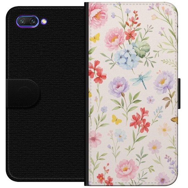 Honor 10 Tegnebogsetui Blomster