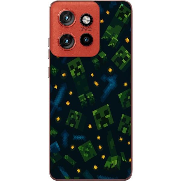 Motorola Edge 50 Neo Läpinäkyvä kuori Minecraft Dungeons Mob