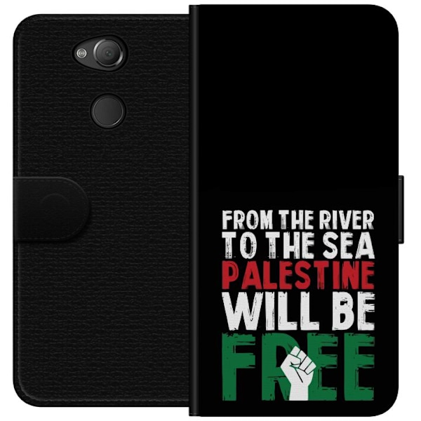 Sony Xperia XA2 Plånboksfodral Free Palestine – politiskt statement med kraftfullt grafiskt uttryck