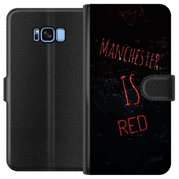 Kompatibelt Plånboksfodral till Samsung Galaxy S8 Manchester United