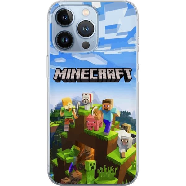 Kompatibelt Mobilskal till Apple iPhone 13 Pro Minecraft Creeper block pixel retro gaming