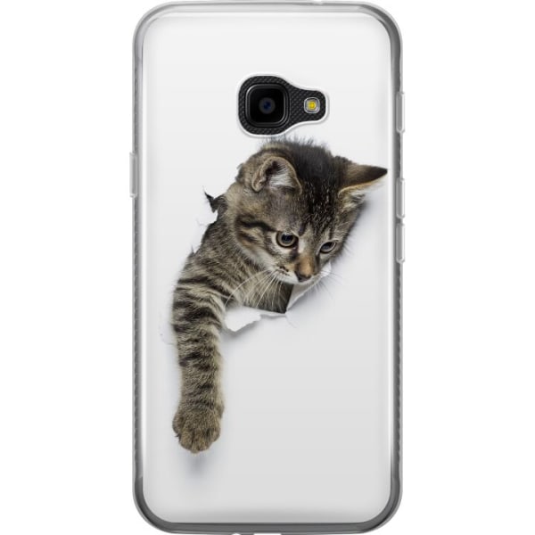 Samsung Galaxy Xcover 4 Genomskinligt Skal Curious Kitten