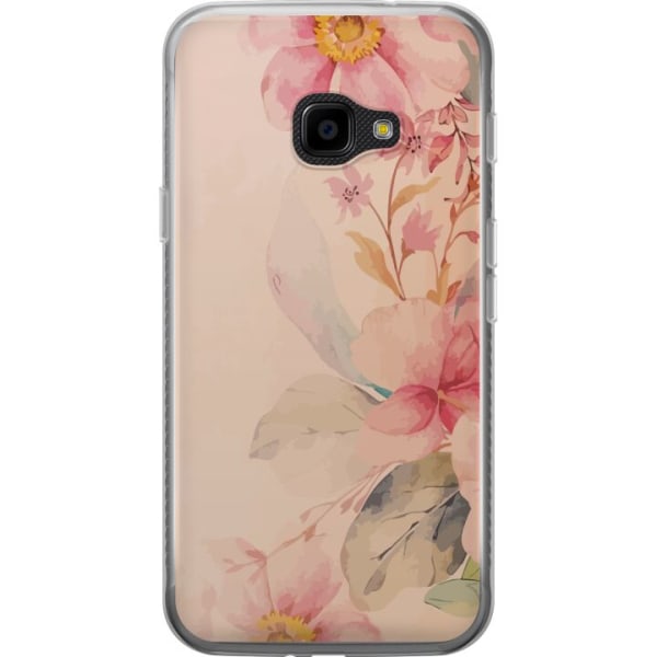 Samsung Galaxy Xcover 4 Gennemsigtig cover Farverige Blomster