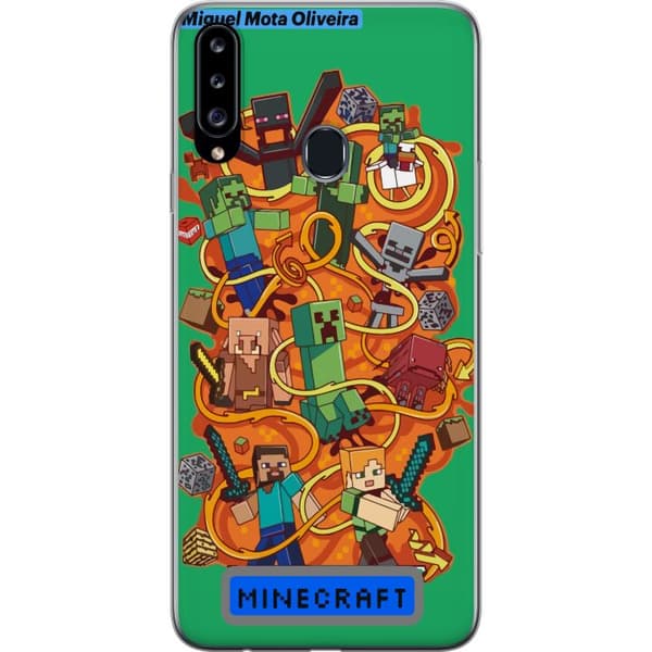 Kompatibelt Mobilskal till Samsung Galaxy A20s Minecraft