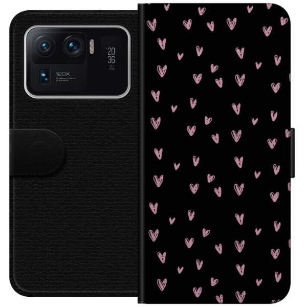 Xiaomi Mi 11 Ultra Plånboksfodral Små Hjärtan