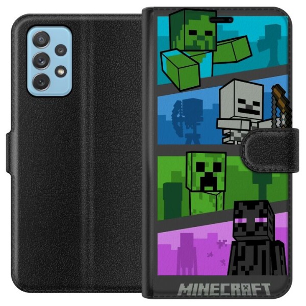 Samsung Galaxy A72 5G Tegnebogsetui Minecraft