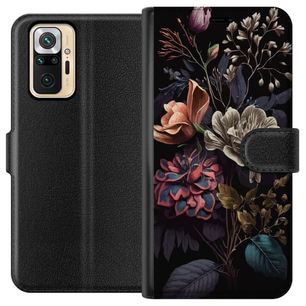 Kompatibelt Lommeboketui til Xiaomi Redmi Note 10 Pro Blomster