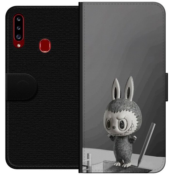 Samsung Galaxy A20s Lompakkokotelo Pop Mart MEGA LABUBU LABUBU