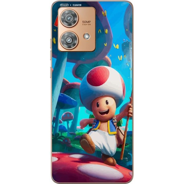 Motorola Edge 40 Neo Läpinäkyvä kuori Super Mario Bros