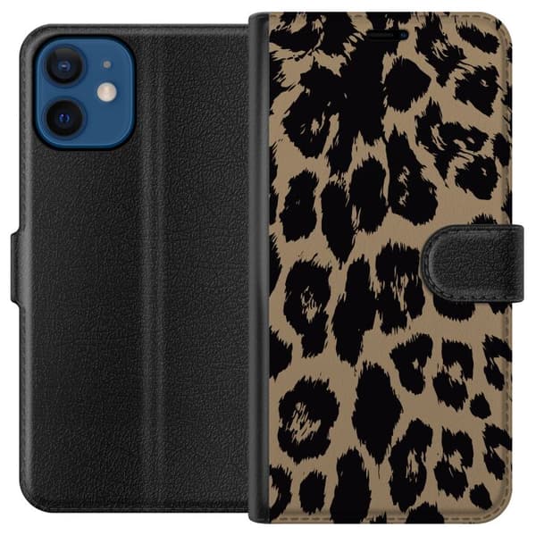 Kompatibelt Plånboksfodral till Apple iPhone 12 mini Leopard