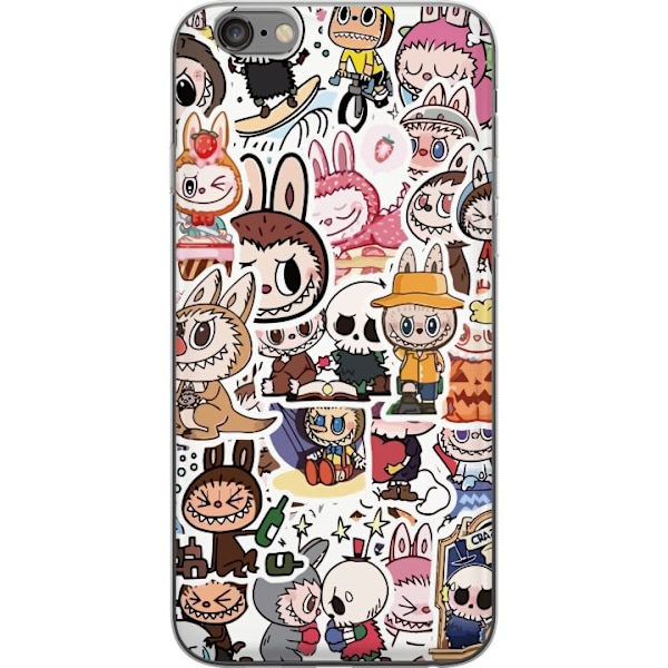 Apple iPhone 6 Plus Läpinäkyvä kuori Labubu All-Stars – POP MART Erikoispainos