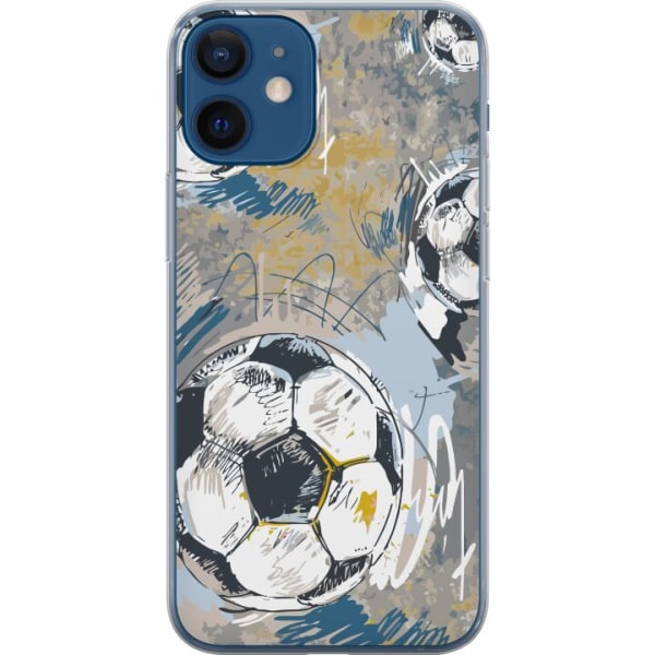 Apple iPhone 12 mini Läpinäkyvä kuori Jalkapallo