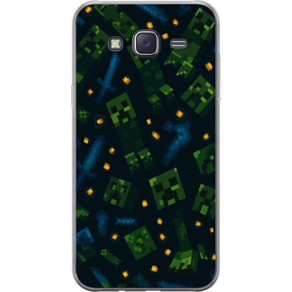 Samsung Galaxy J5 Genomskinligt Skal Minecraft Dungeons Mob