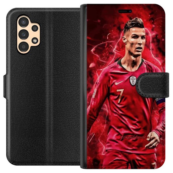 Samsung Galaxy A13 Plånboksfodral Ronaldo Skills – CR7 Design för Äkta Supporters