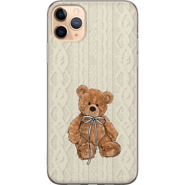 Apple iPhone 11 Pro Max Gjennomsiktig deksel Liten Bamse – klassisk bamse i enkel design