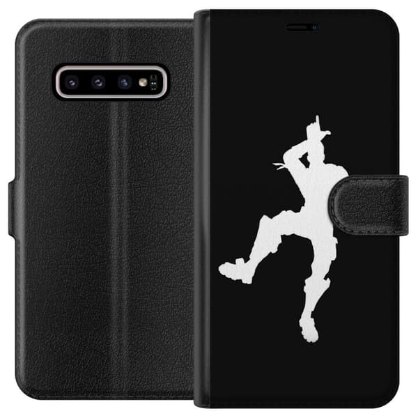 Kompatibelt Lommeboketui til Samsung Galaxy S10+ Fortnite Dans