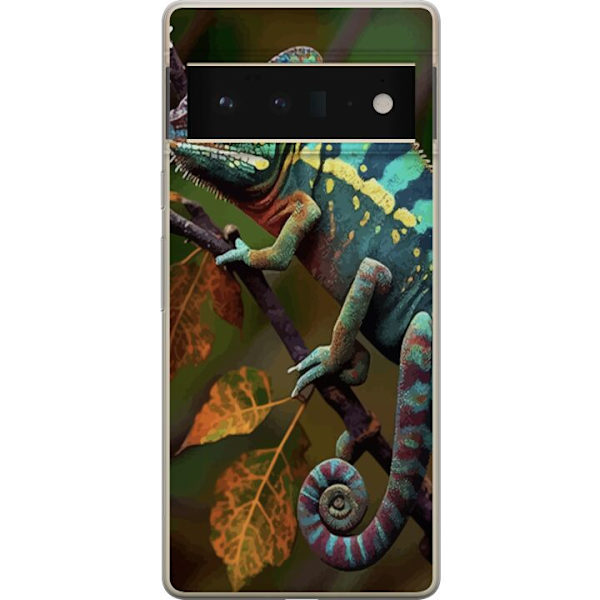 Google Pixel 6 Pro Läpinäkyvä kuori Lisko Graafinen Streetwear Suunnittelu Eläinmalli Moderni Kaupunkityyli Suosittu Motiivi Luova Taide Trendi