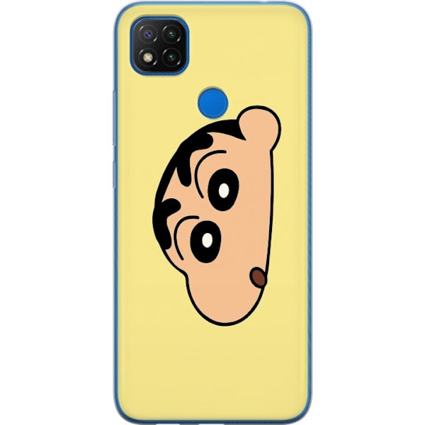 Xiaomi Redmi 9C NFC Gennemsigtig cover Peeking Shinchan