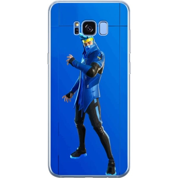 Samsung Galaxy S8+ Läpinäkyvä kuori Fortnite - Ninja Blue