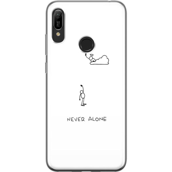 Huawei Y6 (2019) Gennemsigtig cover Aldrig Alene