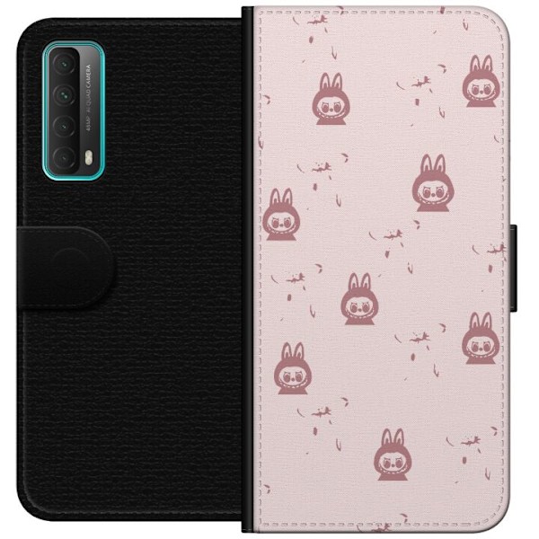 Huawei P smart 2021 Lommeboketui Labubu Neon Pop - Neonfarget