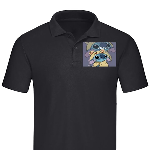 Poloshirt til Voksen | Elegant Poloshirt Sying Sort Medium