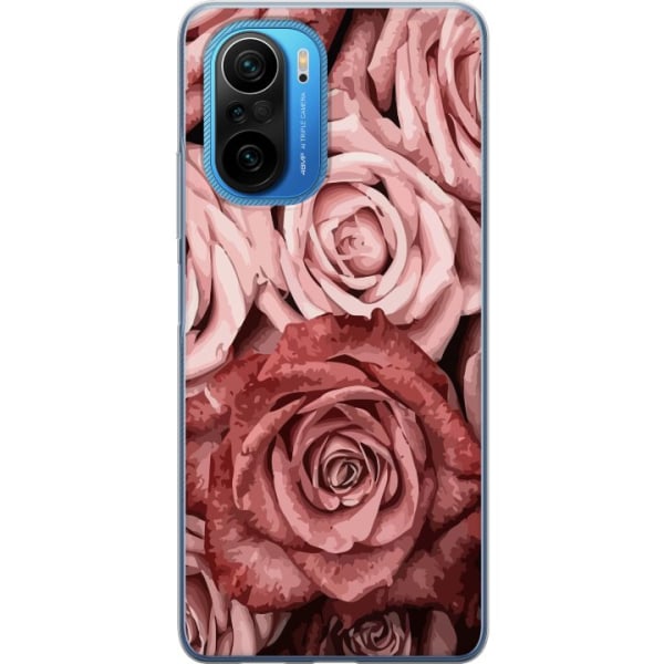 Xiaomi Poco F3 Läpinäkyvä kuori Ruusut