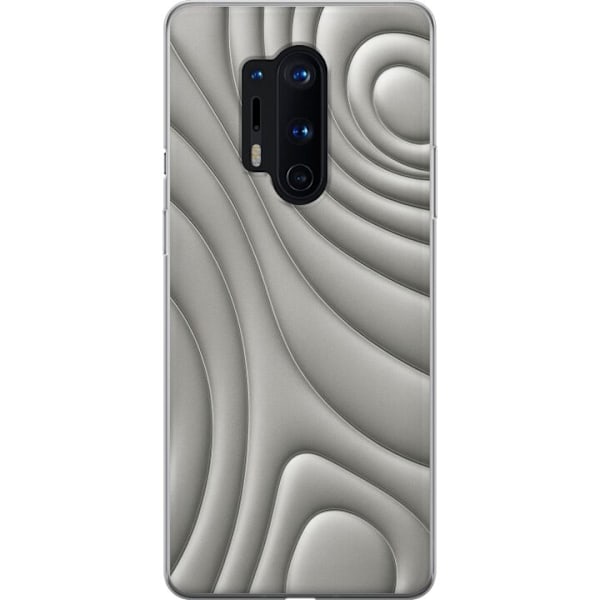 OnePlus 8 Pro Läpinäkyvä kuori Hopea-aallot