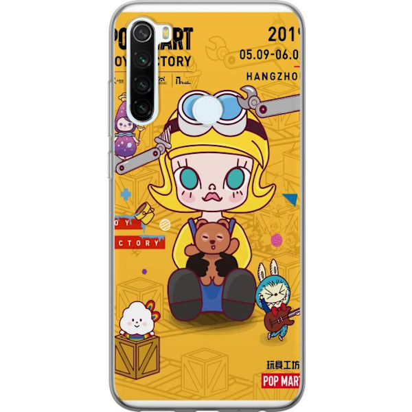 Xiaomi Redmi Note 8 Genomskinligt Skal Toy Factory Pop Mart