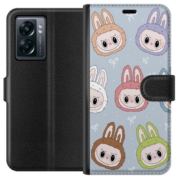 OnePlus Nord N300 Tegnebogsetui Pastel Labubu
