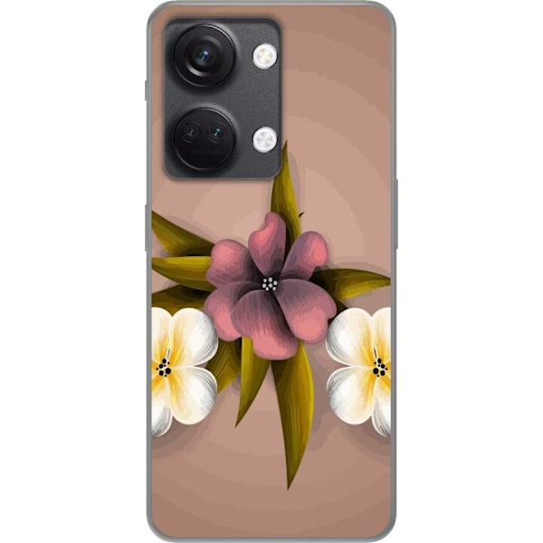 OnePlus Nord 3 Gennemsigtig cover Tropiska blommor