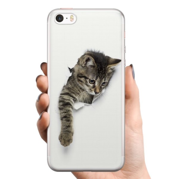 Apple iPhone 5s TPU Mobildeksel Katt