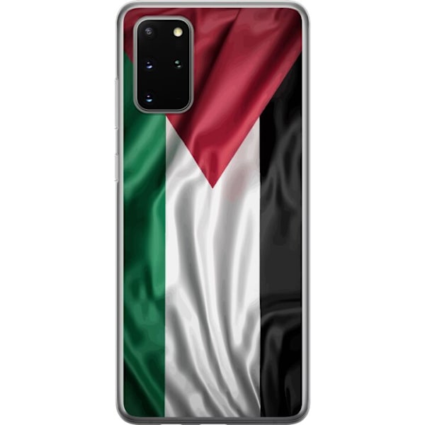 Samsung Galaxy S20+ Gennemsigtig cover Palestinaflaget – ikonisk frihedssymbol i rød, sort, hvid og grøn