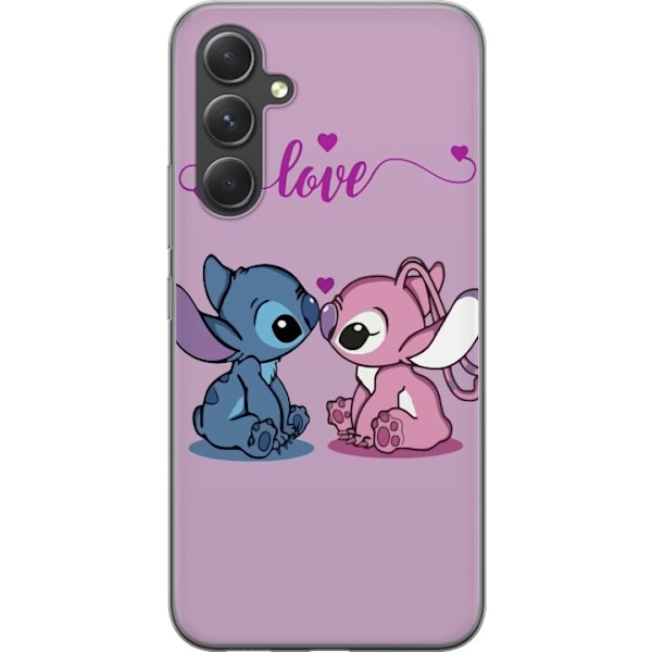 Samsung Galaxy S24 FE Läpinäkyvä kuori Lilo & Stitch – Angel Edition
