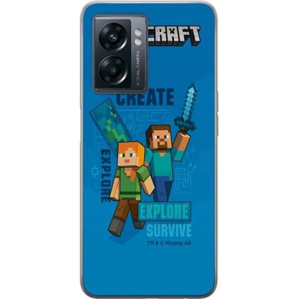 OnePlus Nord N300 Gennemsigtig cover Minecraft Huler