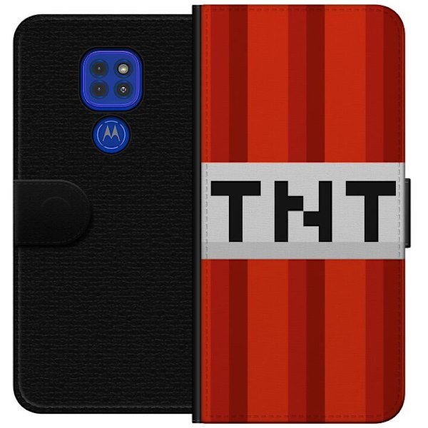 Motorola Moto G9 Play Plånboksfodral Minecraft TNT